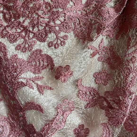 NWT Js Collections embroidered lace 3/4 sleeves long gown maxi size 16 dress - Picture 4 of 7